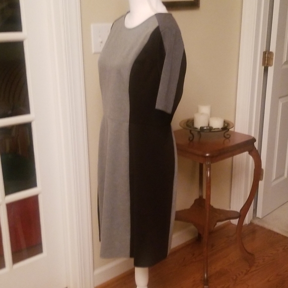 AT LOFT black and gray professional dress 10 - Picture 3 of 5